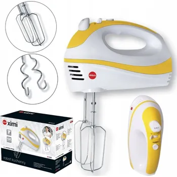 Kuchyňský robot KUCHYŇSKÝ ROBOT RUČNÍ MIXÉR 2V1 ŠLEHÁNÍ MÍCHÁNÍ 5 RYCHLOSTÍ BÍLÝ