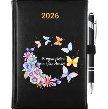 Kalendář Knižkový kalendář 2026 A5 černý