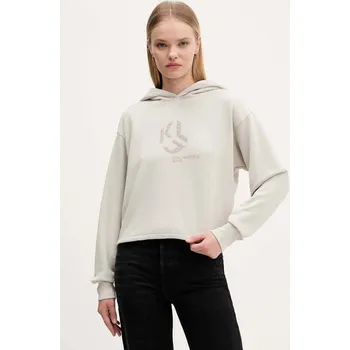 Dámská mikina Bavlněná mikina Karl Lagerfeld Jeans A4W20004 béžová 01X, vel. XL