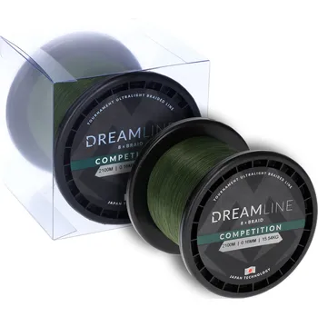 Mikado Pletená Šňůra Dreamline Competition 0.10mm/8.73kg/2100m Zelená 1 Cívka