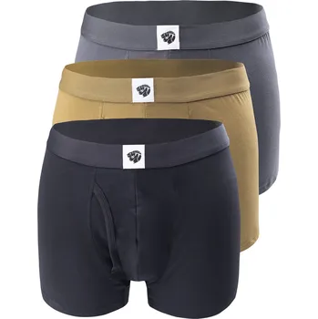 Boxerky Pánské Boxerky IGUANA BOSER 3PACK M000252529 – Černá S