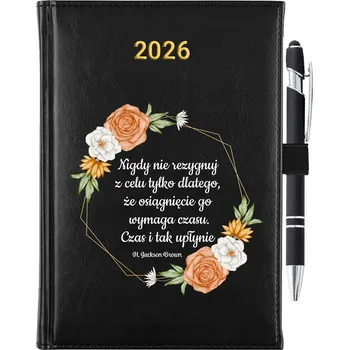 Kalendář Knižkový kalendář 2026 A5 černý