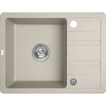 Nerezový dřez Laveo STELLA SBY_413T Jednodřez s odkapem, béžová