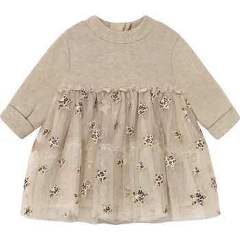 Kojenecké šaty MAYORAL dívčí tylové šaty DR béžová vel. 75 cm