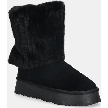 Dámská zimní obuv Semišové sněhule GOE SS2N4307.BLACK černá 99X, EUR 37