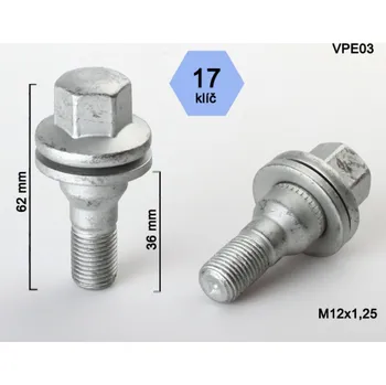 Šroubek na kolo Šroub na kola pro DS DS3 r.v. 2013-2018 Cabrio htb na originální kola, stříbrný, BIMECC