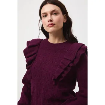 Dámský svetr Svetr Medicine dámský, vínová barva RW25-SWD508 93M, vel. XXL