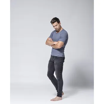 Pleas Pánské tričko s krátkým rukávem ESSENTIAL grafit XL (085061-207-054)