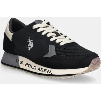 Pánské tenisky Tenisky U.S. Polo Assn. CLEEF006F pánské, černá barva, CLEEF006M/ENH1 CLEEF006M.ENH1 99X, EUR 44