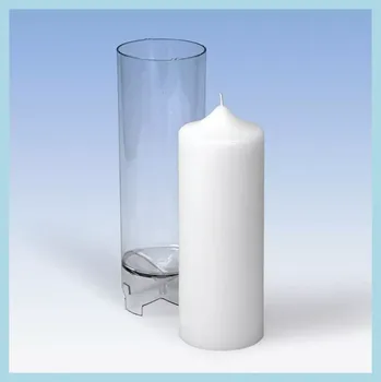 Výroba svíčky Polykarbonátová forma Válcová se špičkou 70x185 (Forma na výrobu svíček)