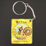 AMADEA Dřevěná klíčenka beran, 4 cm