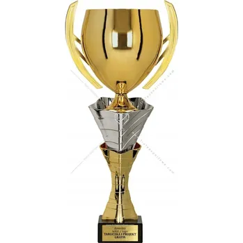 Impozantní Unikátní zlato-stříbrný pohár 43 cm + GRAVÍROVÁNÍ DÁREK