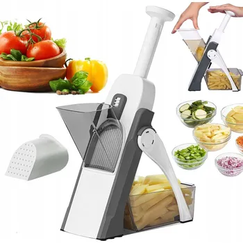 Kráječ zeleniny RUČNÍ KRÁJEČ NA ZELENINY S NASTAVITELNOU TLOUŠŤKOU A 4 REŽIMY PROVOZU