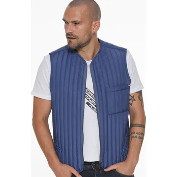 Pánská vesta Pánská vesta dewberry dewberry modrá | bílá 1340698