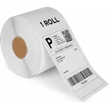 Samolepící etiketa TERMO ETIKETY PRO KURÝRY DIKOM SAMOLEPKY 10X15CM ROLE S NÁVINEM 40MM 500ks