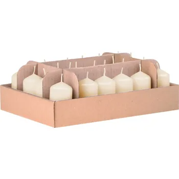 Svíčka Válec 24ks 40x60 krémové svíčky 24x62 gram 1650 gram