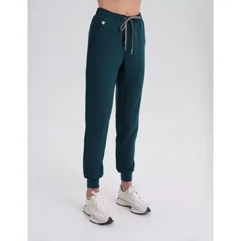 Zdravotnický oděv Dámské kalhoty Jogger - DEEP GREEN 0