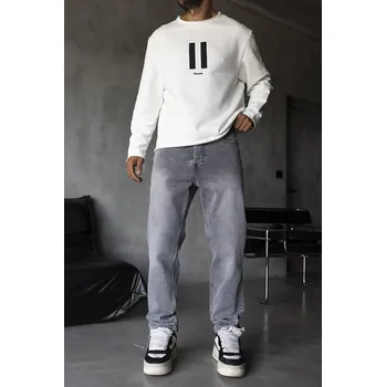 Pánské džíny Black Island Šedé loose fit džíny Steel Velikost: 38