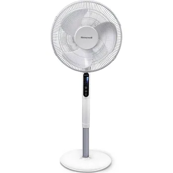 PC ventilátor Honeywell HSF600WE QuietSet stojanový ventilátor 40 W (Ø x v) 40 cm x 1220 mm bílá výškově nastaveitelné, LED displej, s