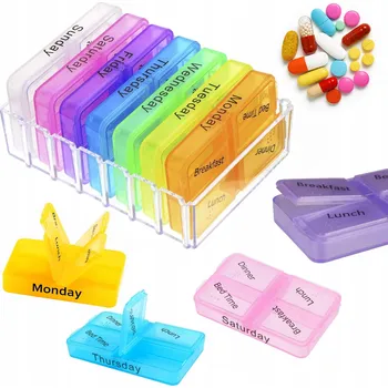 Obraz Schránka na léky se 3 přihrádkami denně