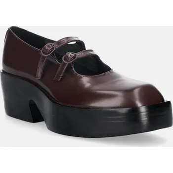 Dámské lodičky Kožené lodičky Camper Billie vínová barva, na podpatku, K201805-001 K201805.001 83X, EUR 41
