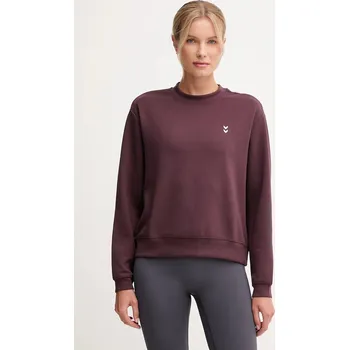 Dámská mikina Mikina na jógu Hummel 230489 burgundské 93X, vel. XL