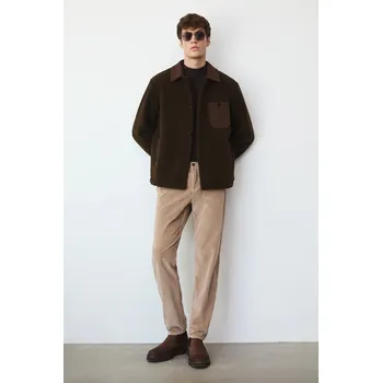 Pánské kalhoty Manšestrové kalhoty Medicine pánské, béžová barva RW25-SPM602 80X, vel. L