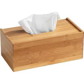 Úložný box WENKO 23925100 - Box na kapesníky TERRA 25x13 cm hnědá