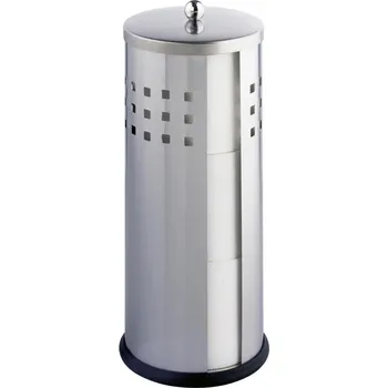 WENKO 16636100 - Držák toaletního papíru ANCONA 13x34 cm nerez/stříbrná