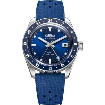 Hodinky Vulcain Skindiver GMT - Blue + 5 let záruka a dárek ZDARMA