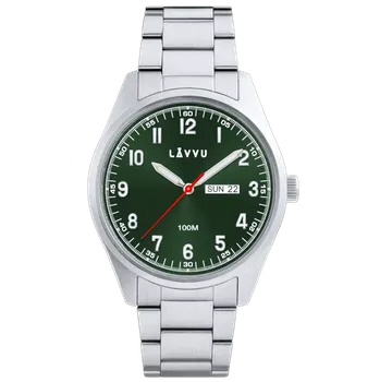 LAVVU Náramkové ocelové pánské hodinky FOSEN Green LWM0312 ( )
