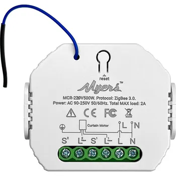 Centrální jednotka pro chytrou domácnost Myers Chytrý modul závěsů MCR 220 V/500 W Zigbee+RF