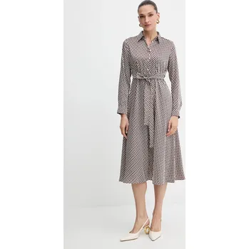 Dámské šaty Šaty Marella Emme by Marella vínová barva, midi, 2525226101200 83X, vel. 36