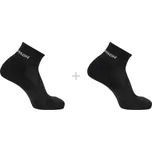 Ponožky SALOMON EVASION ANKLE 2-PACK BLACK/BLACK 36-38