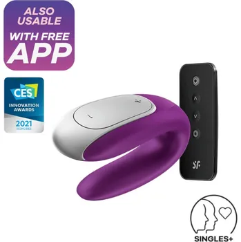 Vibrátor Vibrátor SATISFYER DOUBLE FUN fialový - s kupónem KUP15 cena 846 Kč + extra diskrétní expedice