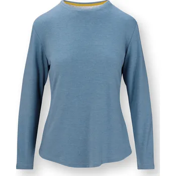 Dámské tričko PIP Studio Tom top dlouhý rukáv melanž modrá AW25 Barva: modrá, Velikost: M