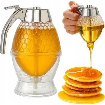 Nádoba na med DÁVKOVAČ DÁVKOVAČ , PLNIČKA NA MEDOVÝ SIRUP, ČOKOLÁDA 200 ML