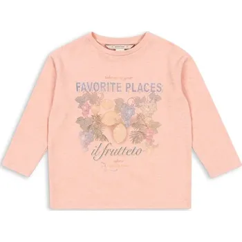 Chlapecké oblečení Dětské tričko s dlouhým rukávem s bavlnou Konges Sløjd ERA LS TEE OCS KS103805.9BYA oranžová 24X, vel. 110-116