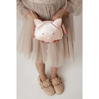 Kabelka Dětská kožená kabelka Donsje Blinc Purse Cat 5520502 růžová 03X, vel. ONE SIZE