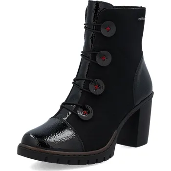 Dámská zimní obuv Dámské zimní boty na podpatku Rieker Y2576-00 černé 40