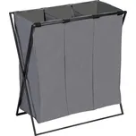 WENKO 71297800 - Koš na prádlo TRIO 69x76 cm šedá/černá