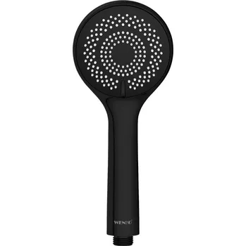 Sprchová hlavice WENKO 24923100 - Sprchová hlavice WATERSAVING SYSTEM 9,5x9,5 cm černá