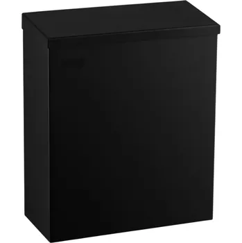 Odpadkový koš Nástěnný koš na hygienické odpadky 7L Ocelový Černý Matný BORG Hygiene