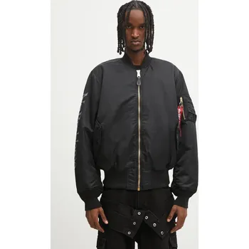 Pánský bomber Oboustranná bomber bunda No Problemo x Alpha Industries No War MA-1 černá barva, přechodná, NP7113504, M, 99X
