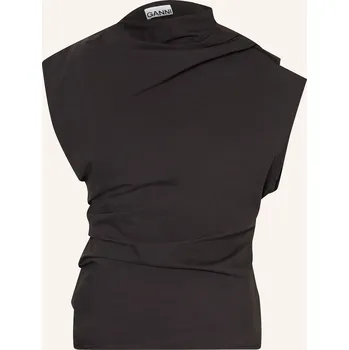 Ganni Dámský Top S Průstřihem, černá, 34