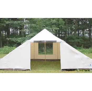 Stan Tuareg - velkoprostorový glampingový stan bílý - 4,4 x 3,3 x 2,6m TEL30758K