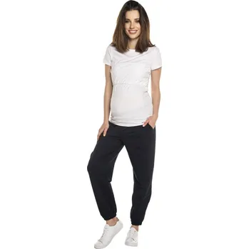 Těhotenské tepláky JOY - tmavě modrá, Velikost L, Barva Tmavě modrá