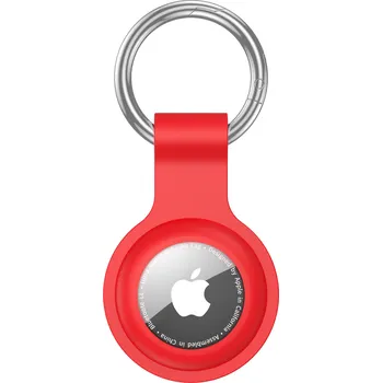 Enem Silikonový obal - klíčenka na AirTag - Červená IR-AIRT-021