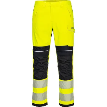 Sport PORTWEST HI-VIS MODAFLAME FR406 / Reflexní nehořlavé kalhoty - HV žlutá/černá UK 41/EU 56