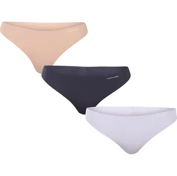Kalhotky 3PACK dámská tanga Calvin Klein bezešvá vícebarevná (QD3558E-31K) M QD3558E-31K Možnost vrácení zboží ZDARMA do 120 dnů!